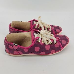 Keds x Kate Spade Snapdragon Burgundy Apple Print Sneakers 